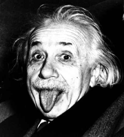 Einstein z wywalonym jzykiem